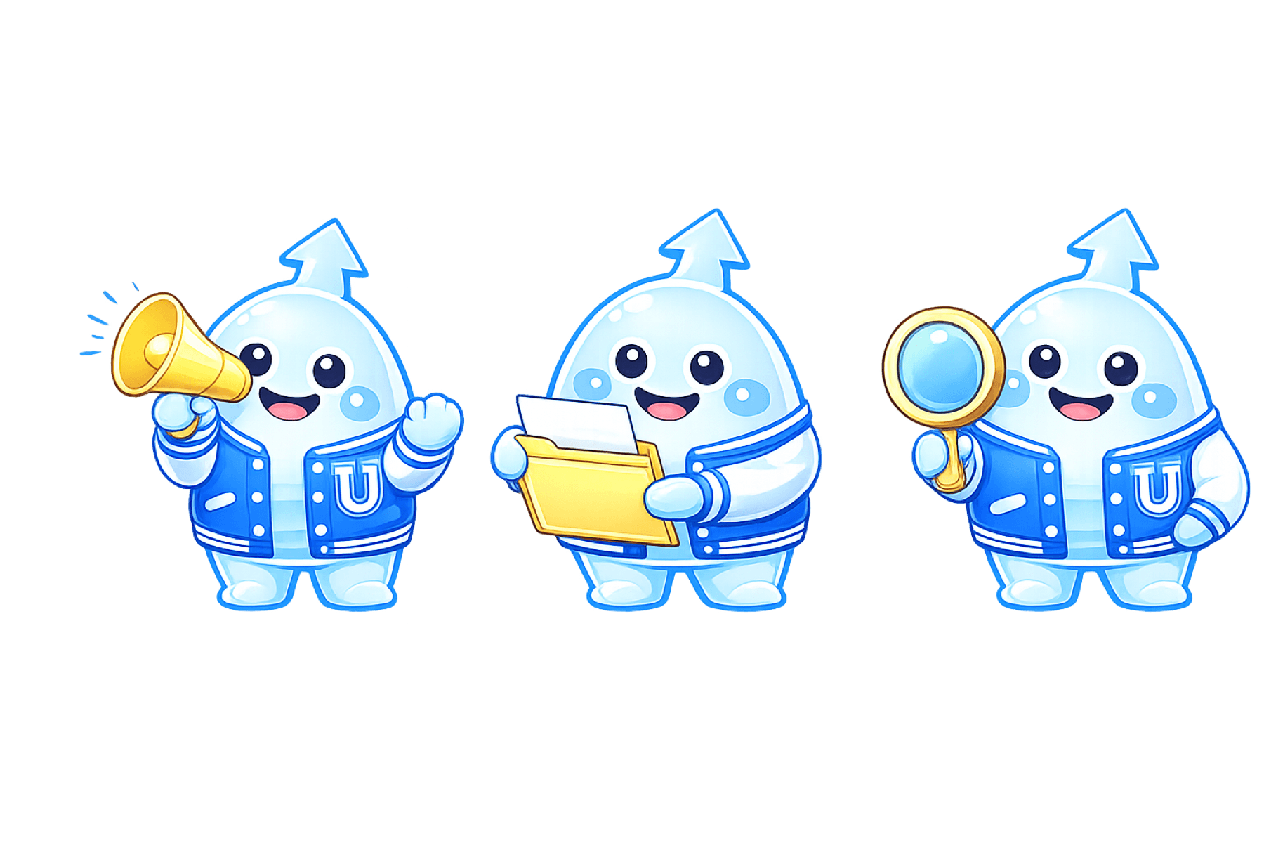 UCANDO service guide mascots